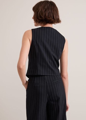 Phase Eight Pia Pinstripe Jackets Navy USA | 0523891-IO